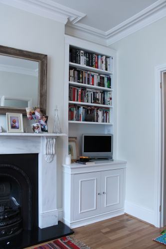 Fitted bookcase acton