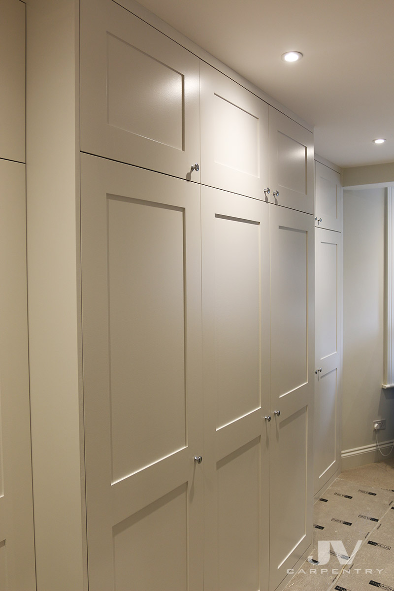 Fitted wardrobe idea - cover your chimney breast with the wardrobes