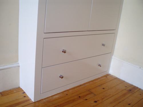 Fitted wardrobe with drawers, Chiswick, West London