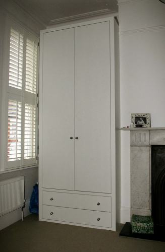 plain door wardrobe with drawers