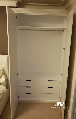 fittd wardrobe with drawers