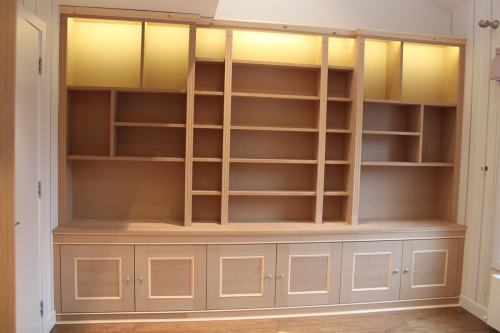 Fitted bookcase light