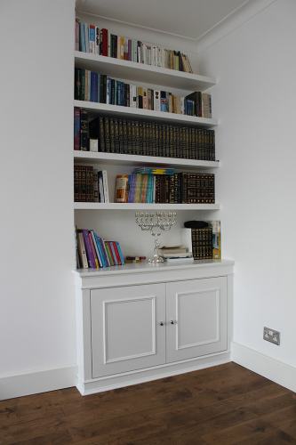 fitted bookshelves North London