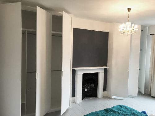 Flat doors fitted wardrobes