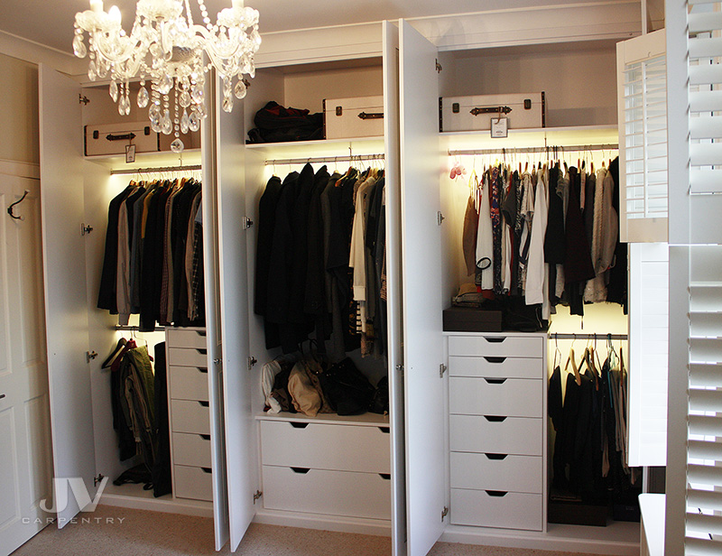 idea of using space inside of the wardrobe