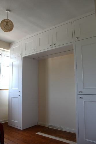 Shaker with panel mouldings wardrobe