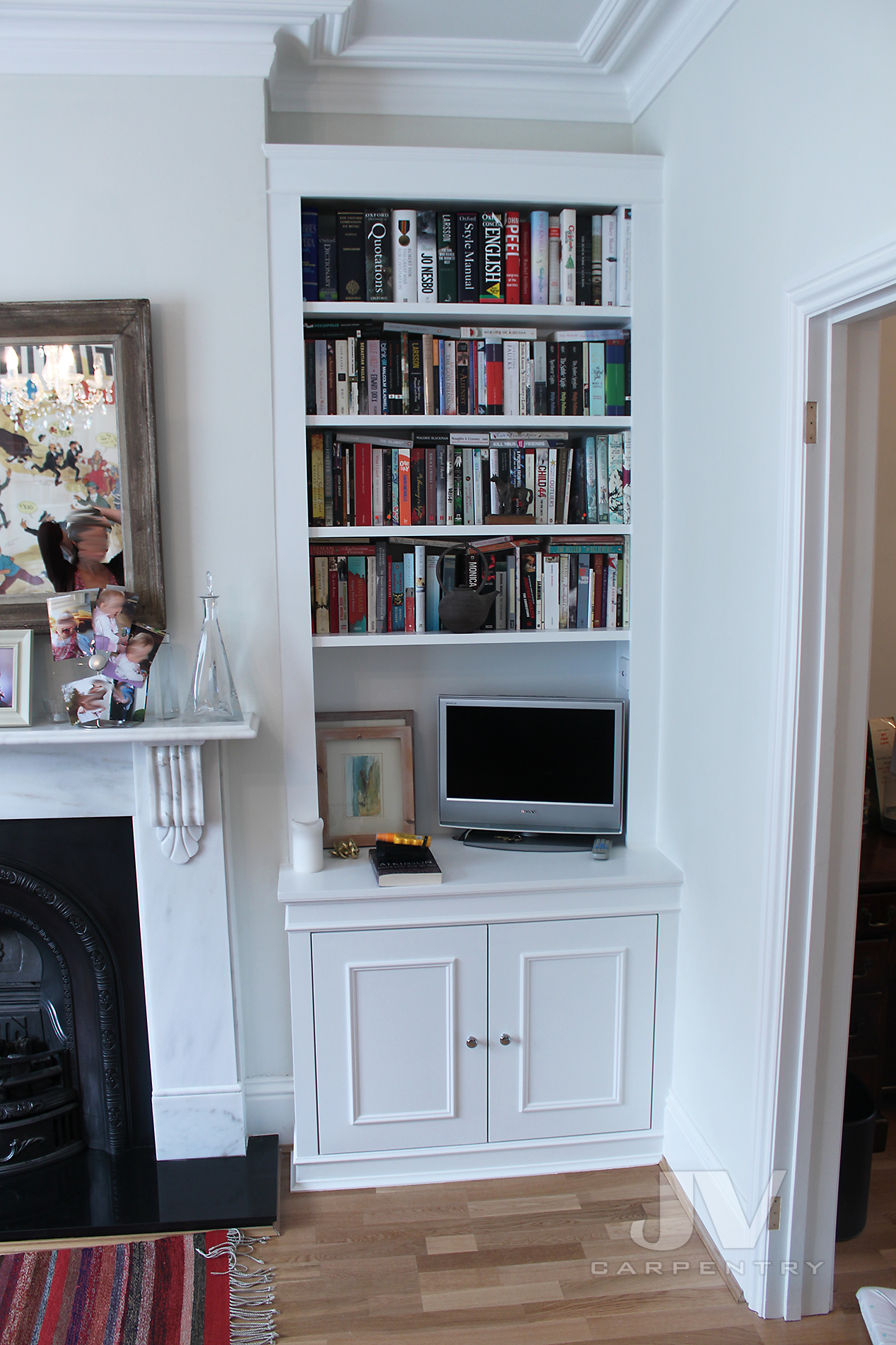 white alcove bookcase. idea 6 - 2